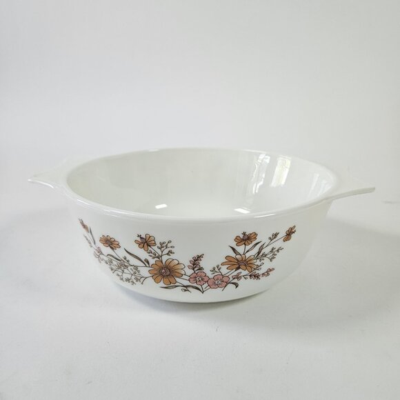 Vintage Pyrex England Country Autumn Casserole Dish Made In England Rare 1970s - Picture 3 of 9